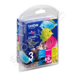 BROTHER - MULTIPACK NGJYRË E KALTËR/NGJYRË MAGENTA/NGJYRË E VERDHË LC1000RBWBPDR LC-1000