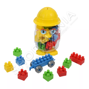 LOJE ME FORMUESE TE VOGLA 24PJESE/+3VJEC "CHICK PIGGY BANK BLOCKS 24 PIECES"