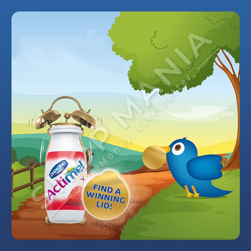 DANONE/ACTIMEL - KOS I LENGSHEM ME LULESHTRYDHE - 8 x 100G