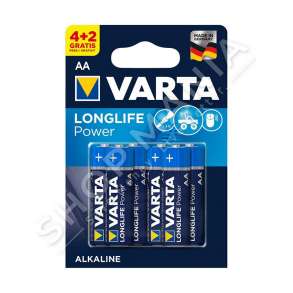 VARTA - BATERI ALKALINE LONGLIFE POWER A+, 1.5V