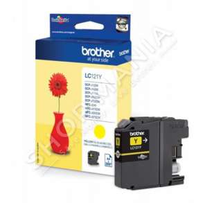 BROTHER - KARTUÇË ME BOJË NGJYRË E VERDHË LC121Y LC-121 DERI NË 300 FAQE 3.9ML