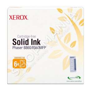 XEROX - COLORSTIX NGJYRË E VERDHË 108R00748 SOLID INK, KONFEKSION ME 6 COPË