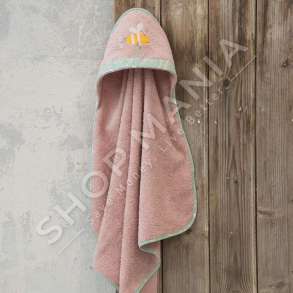 PESHQIR PER BEBE 100% PAMBUK "BUMBLEBEE" (0-12M) - 75X75CM