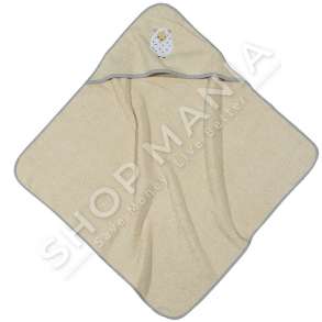 PESHQIR PER BEBE 100% PAMBUK "SMILE 6595" (0-12M) - 75X75CM