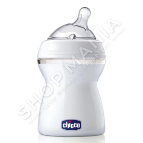 CHICCO - SHISHE ME BIBERON SILIKONI 330ML/+6MUAJSH "FEEDING BOTTLE NATURAL FEELING UNISEX" - 8058664153763