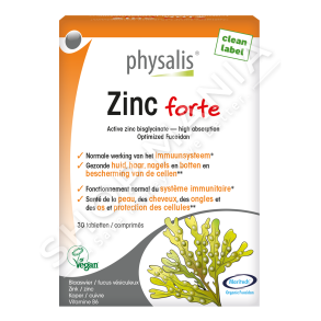 PHYSALIS - SUPLEMENT QE KONTRIBUON NE FUNKSIONIMIN NORMAL TE SISTEMIT IMUNITAR 30 TABLETA "ZINC FORTE" - 5412360017256