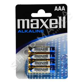 MAXELL - BATERI ALKALINE AAA 1.5V 4COPE "ALKALINE BLISTER PACK BOX 12 16401" - 4902580164010
