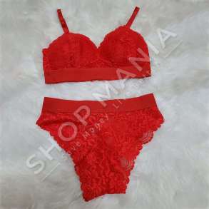 SETINTIMO I KUQ ME DANTELLE - IVI-040