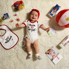 BIBI - SET ME TRUPORE, BIBERON SHISHE, BIBERON FALLCO "PAPA IS THE BEST" +0 MUAJ