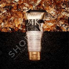EVELINE COSMETICS - KREM RIGJENERUES PER DUART DHE THONJTE "24K GOLD & CAVIAR" - 100ML