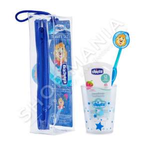 CHICCO - SET HIGJIENE ORALE PER DJEM (GOTE, FURCE & PASTE DHEMBESH) "TRAVEL SET" +3 VJEC