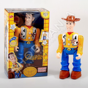 SHERIFF WOODY ME MUZIKE & DRITA +3 VJEC "TOY STORY COWBOY WALKING + HAND SWING + HEAD SWING + MUSIC + FLASH" -  EJ890-1