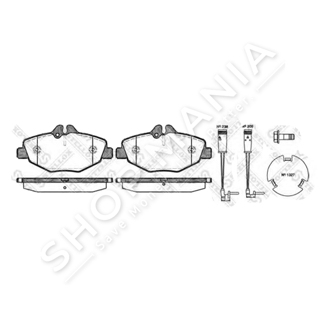 STELLOX - FERROTA PER GOMAT PARA PER MERCEDES-BENZ W211 E70 CDI 2002-2008 - "1001 002-SX"