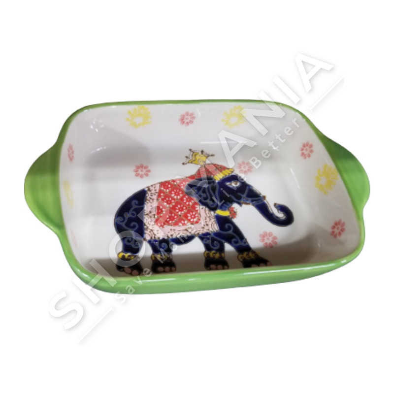 PJATANCE DREJTKENDORE ME DOREZA "DEKOR ELEFANTI"