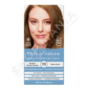 TINTS OF NATURE - BOJE FLOKESH "7D MEDIUM GOLDEN BLONDE - 130ML" - 704326101105