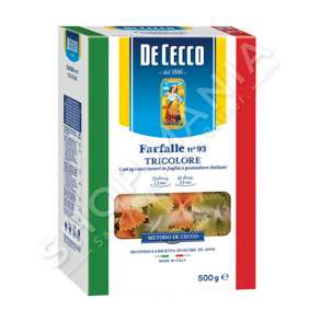 DE CECCO - MAKARONA "FARFALLE TRICOLORE" - 500G