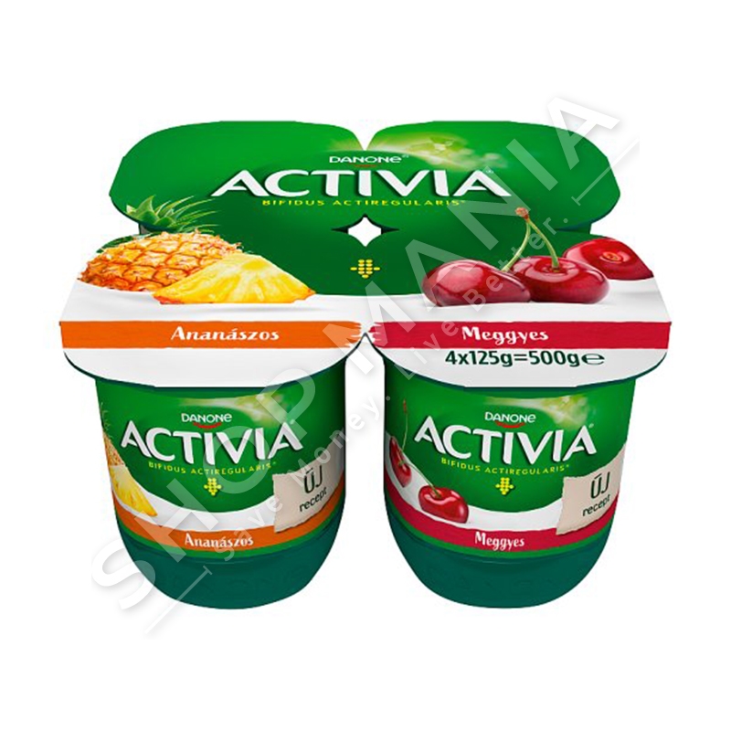 DANONE/ACTIVIA - KOS ME QERSHI & ANANAS - 4 x 125G