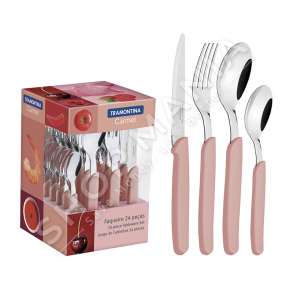 TRAMONTINA - SET NGRENIE (6 LUGE GJELLE, 6 PIRUNJ, 6 THIKA, 6 LUGE EMBELSIRE) - 24 COPE