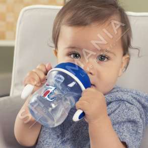 CHICCO - SHISHE BLU ME DOREZA PER TE NDIHMUAR NE REFLEKSIN E SE PIRIT +6 MUAJ