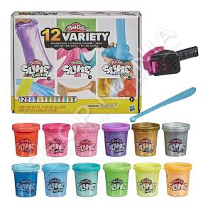 HASBRO - SET ME 12 COPE SLIME +3VJEC "PLAY-DOH 12 VARIETY COLOUR PACK" - 5010993798537
