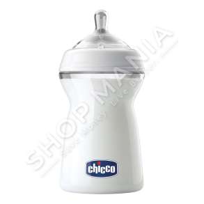 CHICCO - SHISHE ME BIBERON SILIKONI 330ML/+6MUAJSH "FEEDING BOTTLE NATURAL FEELING FAST FLOW" - 8058664010417