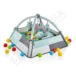 BABY JEM - TAPET PER FEMIJE +0 MUAJSH "BULK PLAY CARPET GREEN" -  70X70X50CM