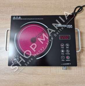 MONTECASA  - FURNELE ME NJE PLITKE INFRA TE KUQE ME PANEL DIGJITAL 2200W  ""CERAMIC INFRARED COOKER"" - MC-1001
