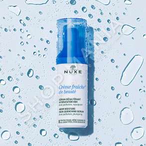 NUXE - SERUM HIDRATUES ME QUMESHT BIMOR & ACID HIALURONIK "FRAICHE DE BEAUTE 48H - PER TE GJITHA LLOJET E LEKURAVE"  - 30ML