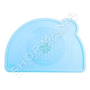 CHICCO - TABAKA SILIKONI +18MUAJSH "SILICONE PLACE MAT EAT EASY BLUE" - 8058664127566