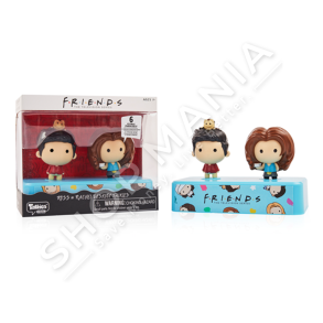 FRIENDS - SHOKET QE FLASIN ROSS & RACHEL +3VJEC "FIGURE FRIENDS DESKTOP TALKIES ROSS & RACHEL" - 5055394018655