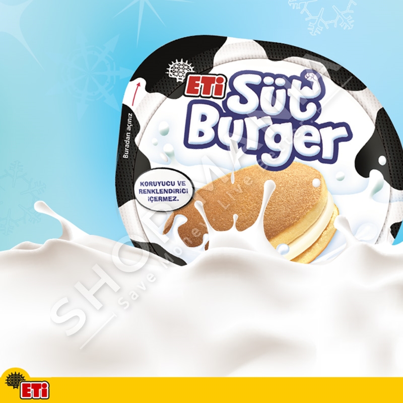 ETI - KEK NE FORME BURGER ME QUMESHT & MJALTE - 35G