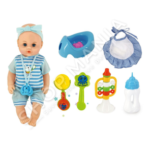 KUKULL BEBE & AKSESORE PERKUJDESJEJE +3VJEC "MY FIRST DOLL" - L-8693B