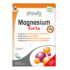 PHYSALIS - SUPLEMENT QE NDIHMON NE MIRE-FUNKSIONIMIN E SISTEMIT NERVOR, MUSKUJVE & SISTEMIT IMUNITAR 60 TABLETA "PH MAGNESIUM FORTE" - 5412360020515
