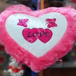 JASTEK DEKORATIV PELLUSHI NE FORME ZEMRE "LOVE" - DHA-BL-218