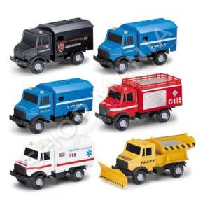 MONDO - AUTOMJETE SHERBIMI 1:64 +3VJEC "VEHICLE MONDO MOTORS UTILITY VEHICLES" - 8001011580163