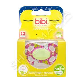 BIBI - BIBERON FALLCO SILIKONI "NATURAL - GLOW IN THE DARK" +16 MUAJ