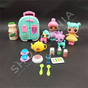 SET ME AKSESORE KUZHINE & 2 KUKULLA LOL SURPRISE +3VJEC "A.G.A SURPRISE BRING ENDLESS JOY TO THE CHILDREN KIDS EDUCATIONAL TOY SET"