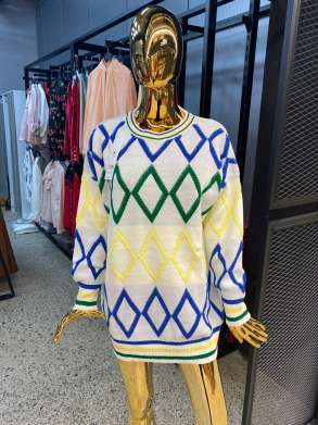 PULOVER E GJATE ME ROMBA - ALD-129