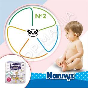 NANNYS - PELENA MINI NR.2 - 3-6KG, 15 COPE