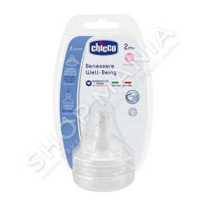 CHICCO - BIBERON SILIKONI "BENESSERE" - 2 COPE, +2 MUAJ