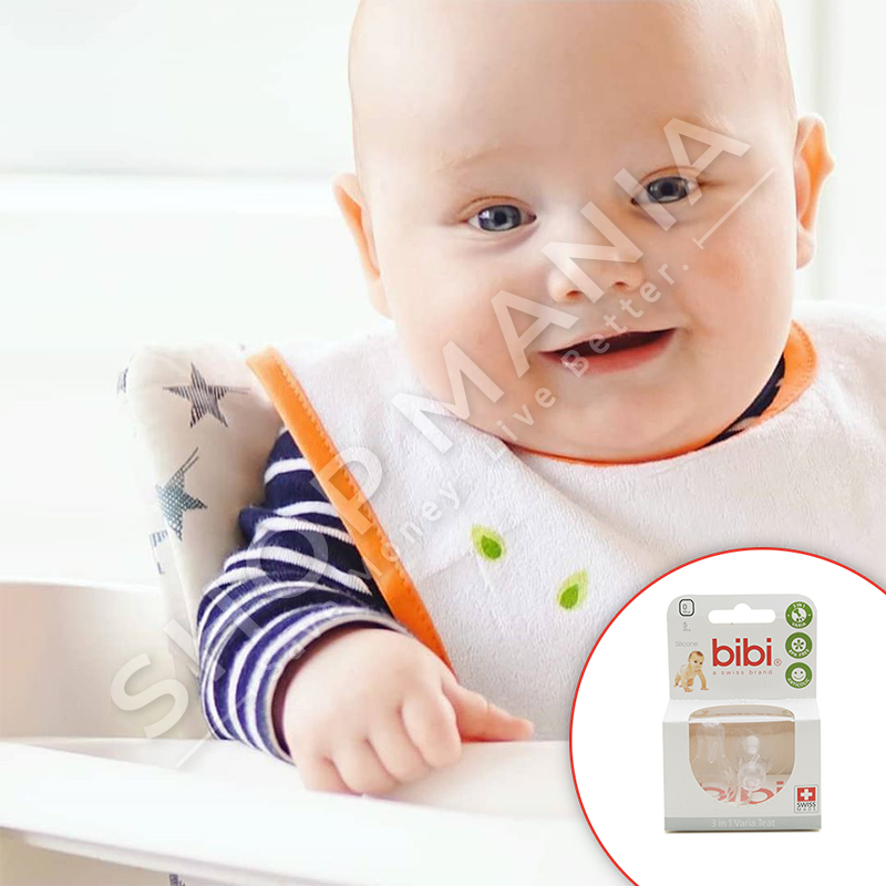 BIBI - BIBERON SILIKONI PER SHISHE ME GRYKE TE NGUSHTE "VARIA 3NE1" - 2 COPE, +0 MUAJ