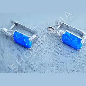 VATHE ARGJENDI ME GUR ZIRKONI BLU - DHA-BL2.7-117