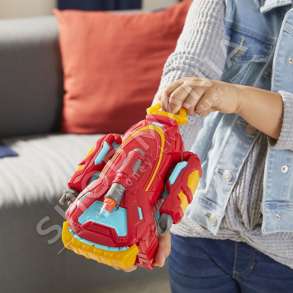 HASBRO - PISTOLETE NERF AVENGERS ME 3 FISHEKE +5VJEC "NERF AVENGERS MECH STRIKE IRON MAN STRIKESHOT GAUNTLET" - 5010993797851