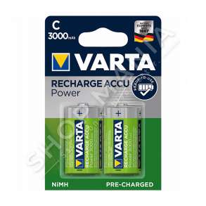 VARTA - BATERI RECHARGE ACCU POWER C 3000mAh, 1.2V