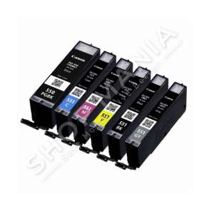 CANON - MULTIPACK NGJYRË E ZEZË/NGJYRË E KALTËR/NGJYRË MAGENTA/NGJYRË E VERDHË/NGJYRË GRI 6496B005 PGI-550 + CLI-551 6 KARTUÇA: 1X PGI-550 + 1 KARTUÇË PRO ME NGJYRA. CLI-551 BK+C+M+Y+GY
