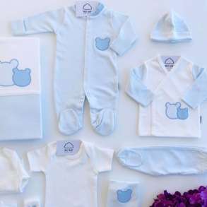 SET ME 10  PJESE ( 2 BODY, BLUZA, TUTA, KAPUC, DORASHKA, PAPUCE, CARCAF, CORAPE, ) BA-34