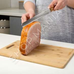 NAVA - THIKE CELIK INOKSI ME BISHT DRURI 36CM "KITCHEN KNIFE TERRESTRIAL FOR PROSCIOT WITH WOODEN HANDLE 36 CM" - 5205746887600