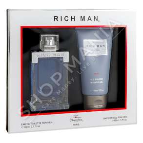 PARIS BLEU PARFUM - SET PARFUM + XHEL DUSHI PER MESHKUJ "RICH MAN" - 100ML+150ML