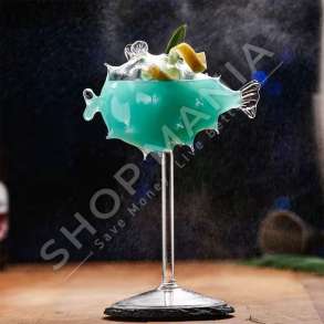 EURO IDEA - GOTE KOKTEJLI NE FORME PESHKU 195ML - Q1033