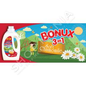BONUX - DETERGJENT LENG 3 NE 1 PER RROBA DELIKATE "SOFT CHAMOMILE"  - 20 LARJE